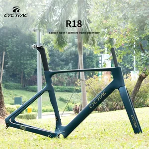 Cyctrac R18 碳纤维现代公路自行车车架哑光饰面轻量级 700C 赛车双碟刹 T47 中轴 - Product Image 2