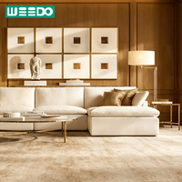Ensemble de canapés modulaires de luxe personnalisables pour salon, avec coussins moelleux, idéal pour bureaux et hôtels