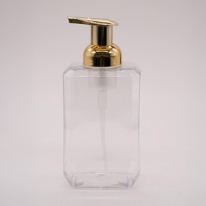 ขวดสเปรย์พลาสติก PET คุณภาพสูง ทรงแบน สำหรับบรรจุสบู่เหลว ขนาด 300 มล./500 มล. ผู้ผลิตขายส่ง รับผลิตแบบ OEM ODM แบรนด์ส่วนตัว - Product Image 1