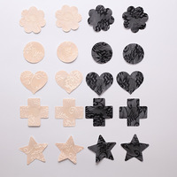 SATCOCO Offre Spéciale jetable amovible dentelle poitrine pétales fleur forme mamelon Patch robe de mariée peau noire respirant Invisible