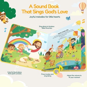 <span class=keywords><strong>Libri</strong></span> Musicali Ricaricabili con <span class=keywords><strong>6</strong></span> Canzoni Cristiane per <span class=keywords><strong>Bambini</strong></span>, Libro Interattivo per il Canto Religioso - Product Image 4