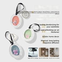 Diffuseur d'arômes en diatomite céramique solide personnalisé pour voiture, désodorisant en gypse, 5-8 cm, évaporation naturelle, 180 jours, vente en gros