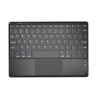 Nouveau clavier sans fil rechargeable USB à touches de type ciseaux avec pavé tactile ultra-fin résistant aux déversements pour iPad 10.2/10.5/10.9/11/12.9