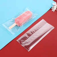 Sacs d'emballage transparents auto-scellants pour glaces et bâtonnets glacés, imprimés en creux, de qualité alimentaire, vente en gros directe usine