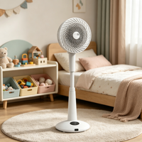 Kipas Angin Sirkulasi Udara Vertikal untuk Rumah, 3D Air Swing, Fungsi Timer, Tenang, Ventilasi Listrik, Pendingin