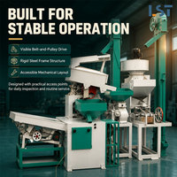 Machine complète de décorticage du riz paddy 10-15TPD, usine de rizerie commerciale à haut rendement et faible taux de riz cassé