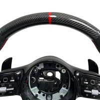 Volant en cuir Alcantara et fibre de carbone pour Mercedes Ben  W204 W205 C63 W164 W166 W211 W212 C117 C118 W251 W176