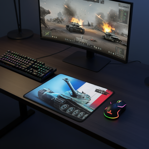 World Of Tanks <b>Mouse</b> <b>Pad</b> 29x23 Cm France Flag Tank Design Gaming - Product Image 1