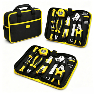 Ensemble d'outils professionnels en acier au chrome-vanadium de 12 pièces, comprenant un marteau, une clé à douille, un couteau utilitaire, un stylo électrique, support OEM ODM - Product Image 2