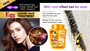 ROUSHUN Egg Luxury Hair Treatment 10X Protein Repair Damaged Hair Deep Nourishing Smoothing Hydrating Hair <strong>Masque</strong> 1000ml - Product Image 2