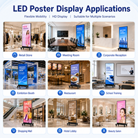 Écran publicitaire LED pliable et portable, étanche, en gros, en stock, pour les établissements de formation