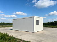 Cabina Prefabbricata Modulare Monopiano in Pannelli Ondulati, per Appartamenti, Uffici e Cantiere Temporaneo