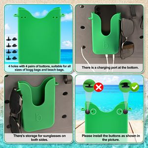 Support de téléphone en silicone pour sacs Bogg étui de téléphone compatible sac fourre-tout de plage accessoire support de téléphone pour sacs de plage similaires Bogg - Product Image 5