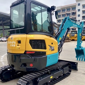 รถขุดขนาดเล็ก Kubota U30 มือสอง 3 ตัน แบบ Zero Tail Swing พร้อมรางยาง สำหรับงานก่อสร้างและวิศวกรรมเทศบาล - Product Image 3