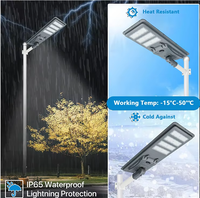 Lampadaire solaire LED tout-en-un étanche IP66 pour extérieur 300W 400W 500W avec corps en aluminium