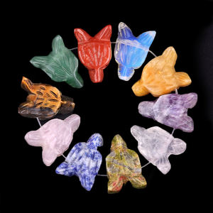 All'ingrosso cristallo naturale Mini cristallo intagliato artigianato naturale Multi colore di cristallo di lupo testa <span class=keywords><strong>figurine</strong></span> per il regalo - Product Image 3