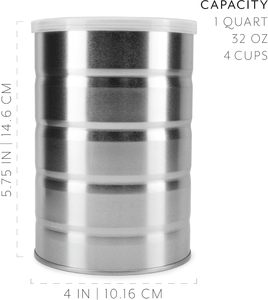 Juegos de botes de metal de grado alimenticio de calibre grueso para uso en la cocina seguros para almacenar ingredientes galletas especias empaquetadas en cartón - Product Image 2