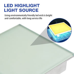 Lampe encastrée au sol en verre de haute qualité 6w 10w 20w Ip66, lumière <span class=keywords><strong>LED</strong></span> souterraine RGB - Product Image 6