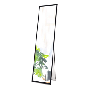 <span class=keywords><strong>Espejo</strong></span> de Pared <span class=keywords><strong>Rectangular</strong></span> Grande Personalizado con Marco de Metal <span class=keywords><strong>Dorado</strong></span> y Negro - Product Image 1