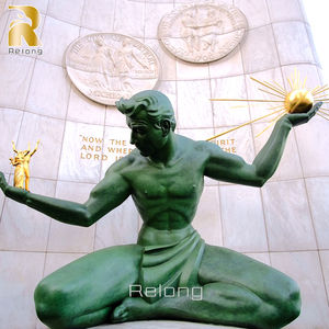 Ife-ize odern utdoor arden, ecor, ronze, etal - Product Image 3