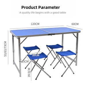Vente d'usine : Ensemble <span class=keywords><strong>table</strong></span> et chaises de <span class=keywords><strong>camping</strong></span> pliantes, portables, à hauteur réglable, pour l'extérieur, avec <span class=keywords><strong>valise</strong></span> de transport - Product Image 4