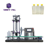 Machine de remplissage semi-automatique à tête unique pour eau minérale en bouteilles de grande taille, anti-mousse, de qualité alimentaire supérieure