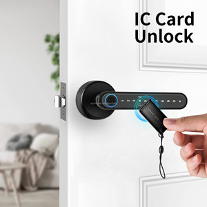 Высококачественный умный цифровой дверной замок с отпечатком пальца <span class=keywords><strong>Zigbee</strong></span> Tuya WiFi TTlock, дистанционное управление, для деревянных дверей, облачное управление - Product Image 3