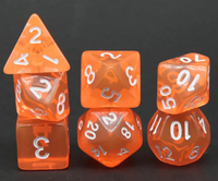 Dés en acrylique transparent polyédriques pour D&D, jeux de société ou de cartes – Lot de dés en gros pour Dungeons and Dragons