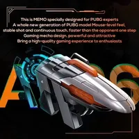6 Finger Mobile Phone ABS Game Trigger AK06 untuk PUBG Aim Shooting L1 R1 Tombol Kunci Alloy untuk IOS Android Gamepad Controller