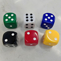 Cubes acryliques de couleur unie aux coins arrondis, grands dés D6 de 30 mm pour jeux de société