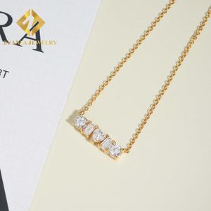 Collier pendentif en argent sterling 925, nouveau style, bijoux tendance, serti de moissanite, passe le testeur de diamants - Product Image 4