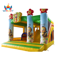 Château gonflable commercial en forme de papillon, aire de jeux pour enfants en plein air et en intérieur, château gonflable pour location de fête et jeux en plein air