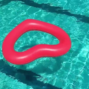 Anillos de Natación Inflables en Forma de Corazón, Flotador Gigante para Fiestas en la Piscina, Colchoneta Flotante, Círculo de Natación - Product Image 1