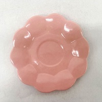 Tasse à café soucoupe en céramique design fleur pétale rose Ins logo personnalisé ensemble cadeau personnel pour les filles pour lait chaud eau boissons chaudes