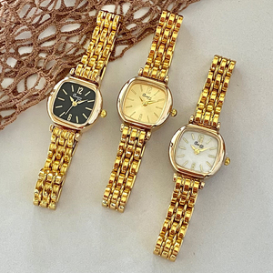 Lüks kuvars saatler kadın için basit stil yuvarlak Dial Casual İzle moda hediyeler toplu satın - Product Image 3