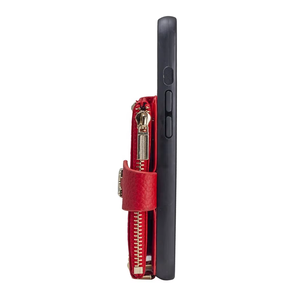 Étui de téléphone de luxe en cuir véritable/cuir PU, anti-rayures, antichoc, avec sangle détachable, bandoulière, fermeture éclair, pour <span class=keywords><strong>iPhone</strong></span> 13/13 Pro Max - Product Image 5