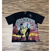 T-shirt Homme Respirant Tricoté Grande Taille avec Imprimé Lettres et Dessins Animés – Nouvelle Tendance Estivale MIXED EMOTION
