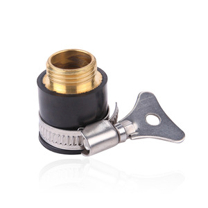 Poignée en acier de style allemand G1 2, connecteur universel en caoutchouc, double usage, pistolet à eau en cuivre pur, tuyau d'entrée de robinet, calibre 20 - Product Image 3