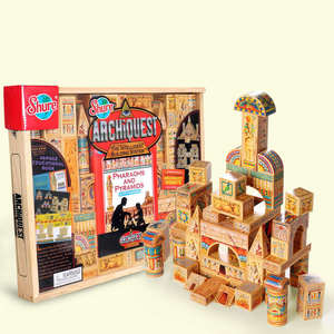 Pirámides egipcias de madera para niños, juguete para apilar <span class=keywords><strong>Castillo</strong></span> Príncipe, bloques de construcción de Educación Temprana, juguetes para niños, novedad de 2024 - Product Image 1