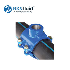 Conexión de Tubería de Hierro Dúctil Serie Ciclopes DN25-DN315 PN10 PN16 de Gran Tamaño, Tipo Sillín, EN-GJS-400-15, con Superficie Pintada - Product Image 4