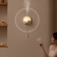 Nouvelle machine d'aromathérapie avec télécommande, veilleuse murale, humidificateur d'huiles essentielles pour la maison, l'hôtel, le bureau