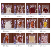 Emballage alimentaire, surface en plastique transparente, lisse, pochette de conservation alimentaire personnalisée, pré-coupée, fermeture à 3 côtés, sac sous vide en Mylar pour la viande