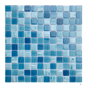 Modern Parke Altın Sarı Kahverengi Kare Seramik Mozaik Havuz Karosu, İç Mekan Duvarları ve Otel Yüzme Havuzları için Grafik Tasarımlı - Product Image 4