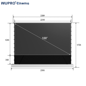 [Rejilla Acústica Transparente] Pantalla de Proyección Motorizada Wupro de 100 Pulgadas CBSP 4K ALR CLR con Elevación desde el Suelo LeApex-CBSP-100" E - Product Image 1