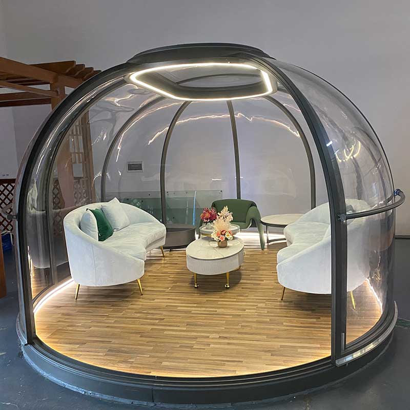 Garden Crystal House Dome Glamping Tent For Resort