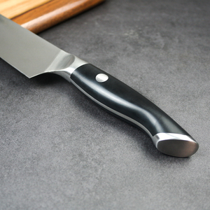 Juego de Cuchillos de Cocina con Hoja de Acero Inoxidable Plateado LFGB Forjado Profesional de Chef y Macheta con Soporte - Product Image 4