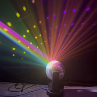 Boule disco motorisée DMX512, rotation à 540 degrés, inclinaison à 180 degrés, boule miroir pour DJ, fête, mariage, club, scène