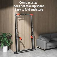 Tour de musculation multifonction pliable pour la maison, barre de traction et station de dips pour entraînement de force en intérieur