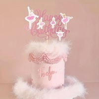 Großhandel Ballett-Mädchen Happy Birthday Cake Topper für Ballett-Tanz-Themen Geburtstagstorten-Dekoration