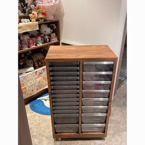 Nail salon storage cabinet, A4 size <b>documents</b>, nail polish gel cans, tape dividers, flat bottom, for nail salon use - Product Image 1